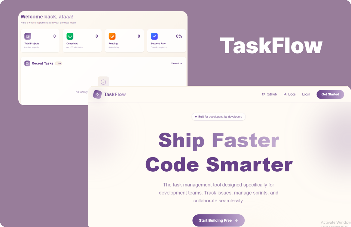 TaskFlow — Task Management App